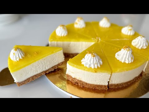 RECETTE FACILE DU CHEESECAKE AU CITRON SANS CUISSON !!!