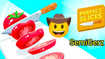 Perfect Slices Game Live #live 🍎🔪 Gameplay #perfectslice #shortslive #game