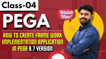 PEGA Regular Class 04 | How to Create Frame Work Implementation Application in Pega 8.7 Version