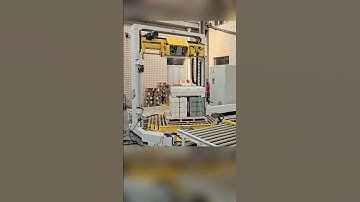 automatic vertical pallet strapping machine