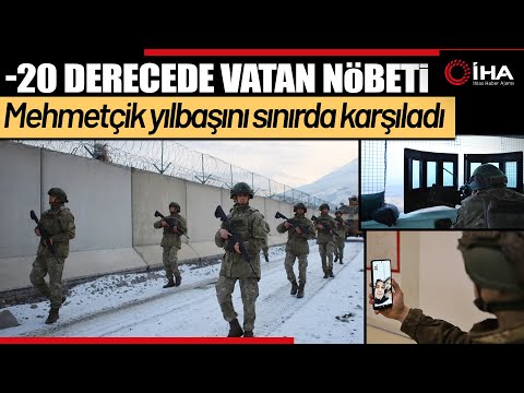 Ağrı Dağı Eteklerinde Görev Yapan Mehmetçik Yeni Yıla Vatan Nöbetinde Girdi