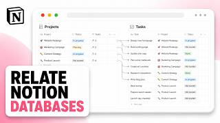 How to Connect Two Databases in Notion (Linked Database Relationships)