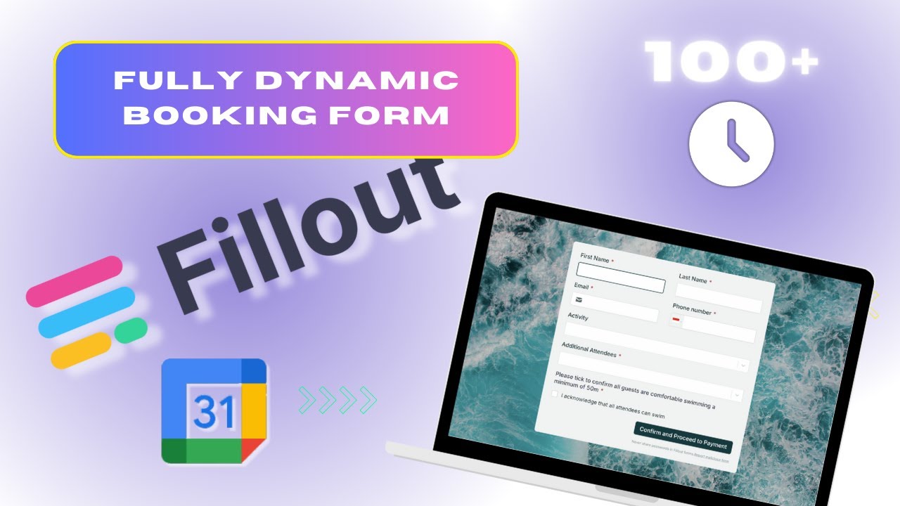 Dynamic Aritable booking form synced to Google Calendar using Fillout