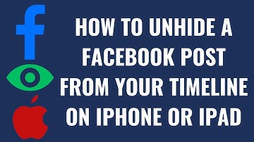 How to Unhide a Facebook Post from Your Timeline on iPhone or iPad