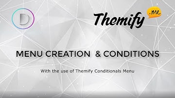 Divi Website Design Part 3 -  Menu Creation and setting conditions
