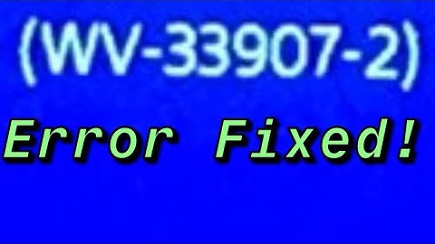 PS4 (WV-33907-2) Error code FIXED