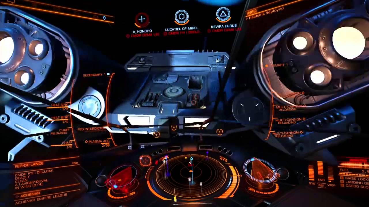 Chaos in Achenar! (4v4 wing fight)