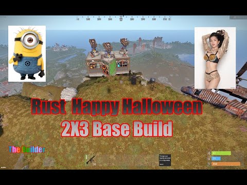Rust 2x3 Duo Halloween base beautiful view the builder