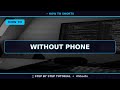 🔥 Without Phone (2025) | 60 Sec Guide #Shorts