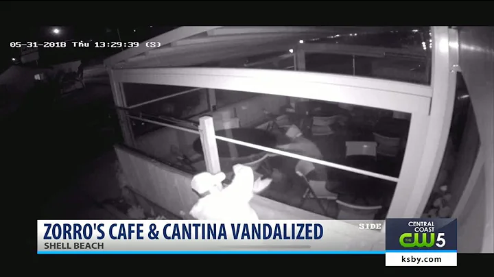 Shell Beach restaurant releases surveillance video of vandalism