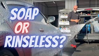 Rinseless Wash vs Incredible Suds wash soap: which is better?!#diydetail #detalingtip #carwash