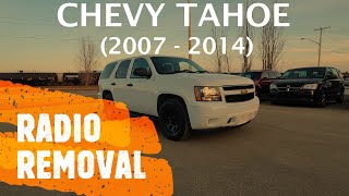 Chevrolet Tahoe  RADIO REMOVAL / REPLACEMENT (20072014)