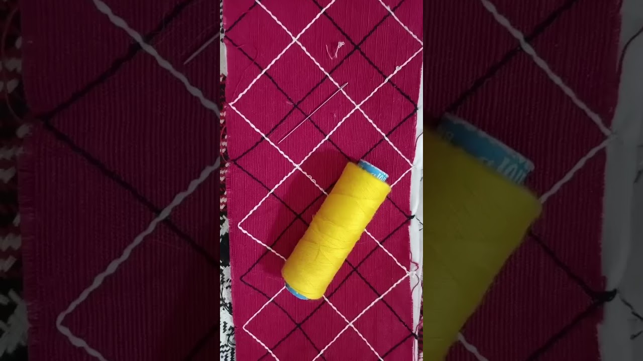 pins tuck design, converting printed dress into an embroidered one