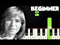 Take me home country roads  john denver  beginner piano tutorial  sheet music by betacustic