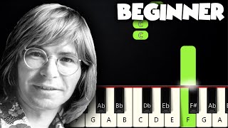 Take Me Home, Country Roads - John Denver | BEGINNER PIANO TUTORIAL   SHEET MUSIC by Betacustic