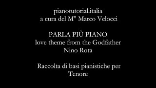 PARLA PIÙ PIANO - love theme from the Godfather - Backing track - Nino Rota - Piano bases Collection