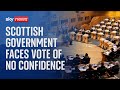 Scottish government face holyrood vote of no confidence