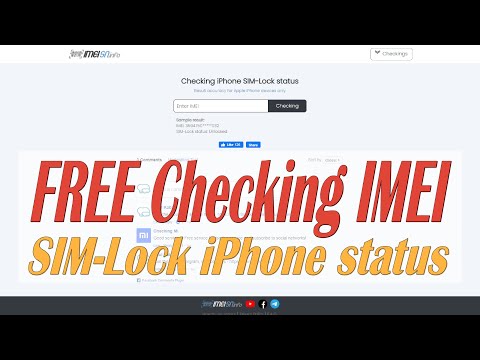 Checking IMEI iPhone for SIM-Lock status / Check iPhone unlock status