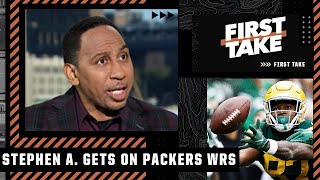 Stephen A. gets on Packers WRs for dropping Aaron Rodgers' passes 🗣️ | First Take