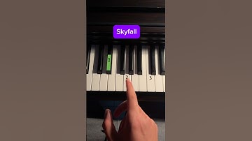 Skyfall by Adele in 3 notes 🎶 #adele #piano #pianotutorial #stepbystep