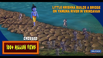 Little Krishna builds a Bridge on Yamuna river in Vrindavan | Clip