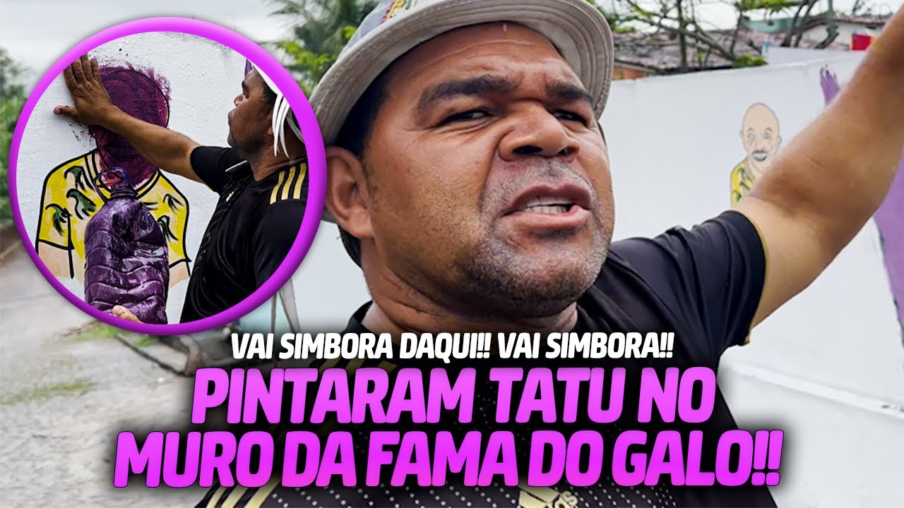 TATU O CABEÇA DE CHIBATA NO MURO DA FAMA DO GALO | GALO CEGO