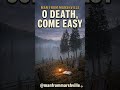 O Death Come Easy 💀 Appalachian Gospel Dirge | Man From Marshville #shorts #appalachian #bluegrass