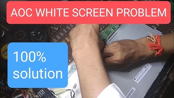 aoc monitor white screen problem  ! aoc monitor white display problem