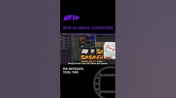 Hover over a media frame in your bin to easily view metadata in Media Composer