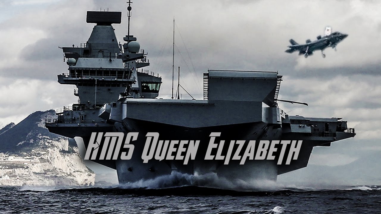 HMS Queen Elizabeth : British Royal Navy (video)