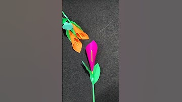 calla Lily paper flower #shorts #flowercraft #ytshorts #trending #viral #shortsfeed #craft