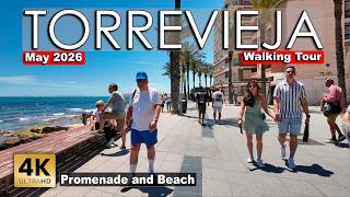 Torrevieja - Promenade &amp; Beach 2026, May 19 - Spain | Costa Blanca - Walking tour [4k 60fps]