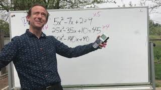 Solving Quadratic Equations (Level 6  Quadrus Method)