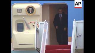 President Barack Obama arrived at Andrews Air Force Base on Monday morning, after his surprise trip