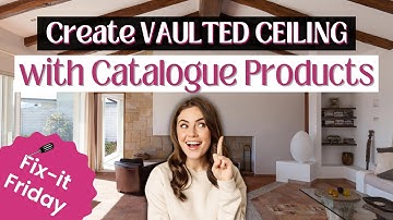 How to Create "VAULTED CEILING" with Catalogue Products in Foyr Neo