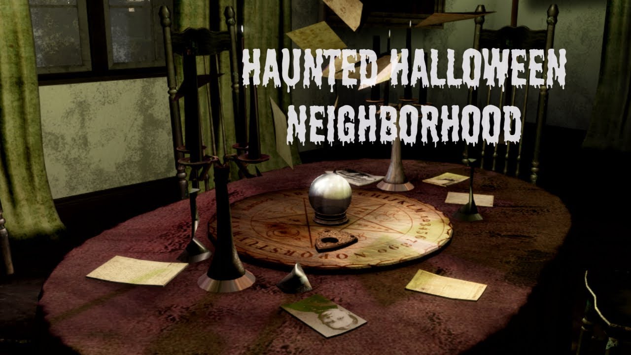 Visiting Haunted Halloween Neighborhood👻Bellisseria 🎃Second Life