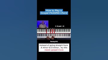 How to Play a Gospel PASSING Chord | Easy Piano Lesson for Beginners