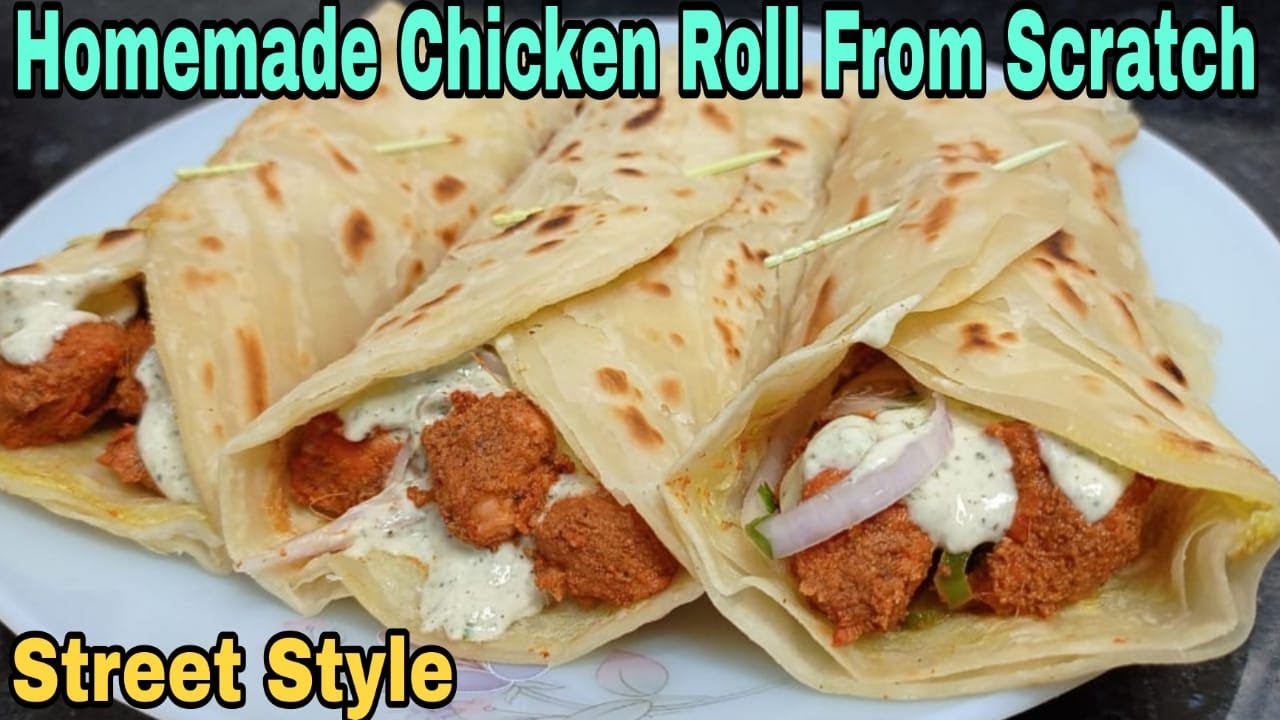 Chicken paratha roll