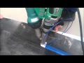 Geomembrane welding with EXON 1A extruder
