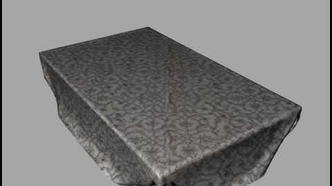 cloth simulation - tablecloth