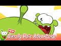 Unruly Hair Adventure 🦄 Om Nom Stories: New Neighbors 😅 Cartoon for KIDS 🥳