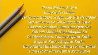 Tumse pyar karke song lyrics, jubinnautiyal, tulsikumar, Gurmeet Choudhary, Ihana D., lyrical video