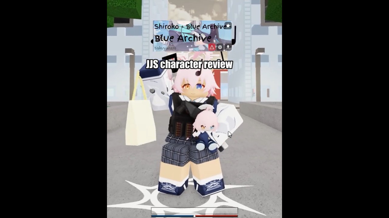 JJS Shiroko Sunaookami Showcase😭😭#jujutsushenanigans #jjk #roblox #bluearchiveglobal #bluearchive