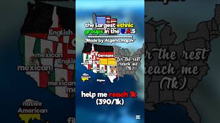 Largest ethnic groups in the USA🇺🇸💫 #mapper #mapping #usa #state #viralvideo #america #geography #us