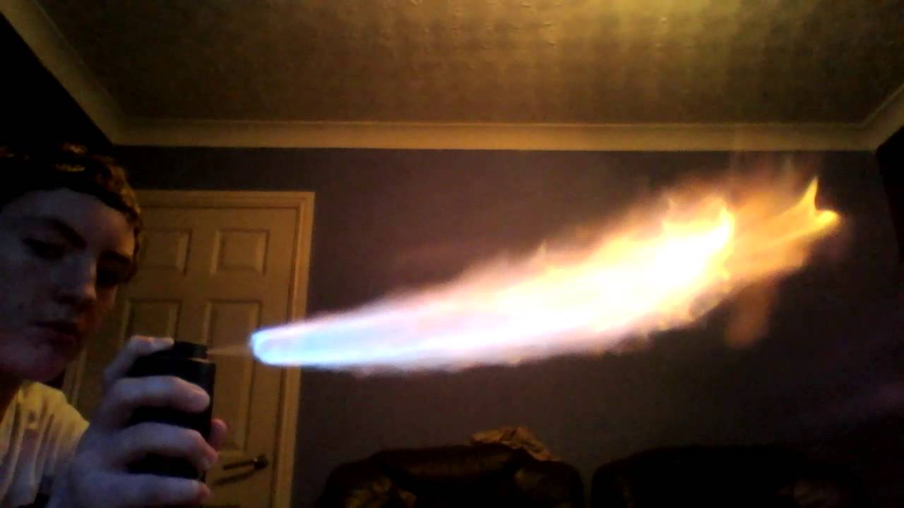 Lighter Deodorant Flamethrower Youtube 