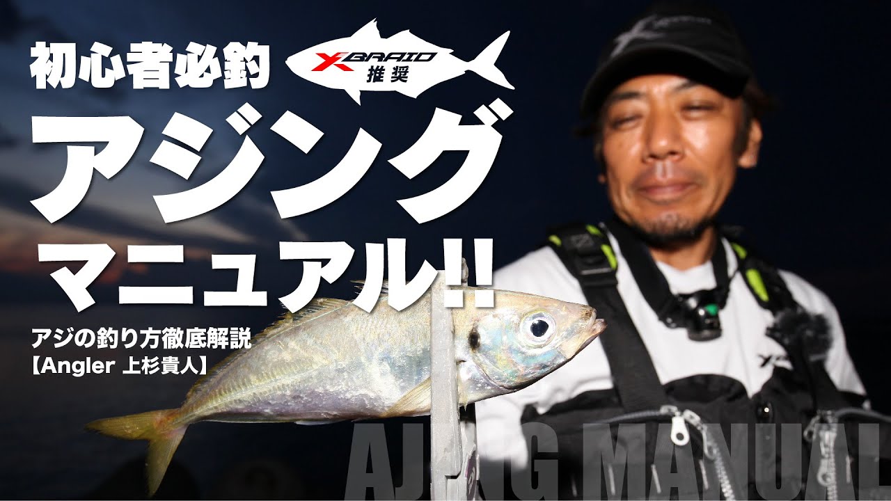 Xbraid推奨 初心者必釣 アジングマニュアル エキスパート上杉貴人がアジの釣り方を徹底解説 Youtube