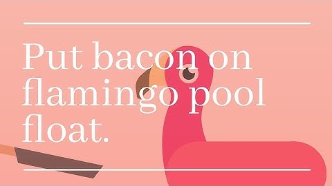 Bacon-the Game #180 flamingo pool float