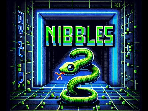 Classic QBasic Nibbles Game Playthrough