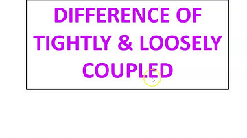 Tightly Coupled Vs Loosely Coupled Multiprocessor (Computer Organization and Architecture)
