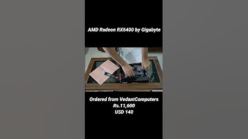 AMD Radeon RX6400 by @GIGABYTE_Global  Unboxing and First Look #short